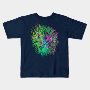 Light Up The Night Sky Colorful Fireworks Celebrations 3 Kids T-Shirt